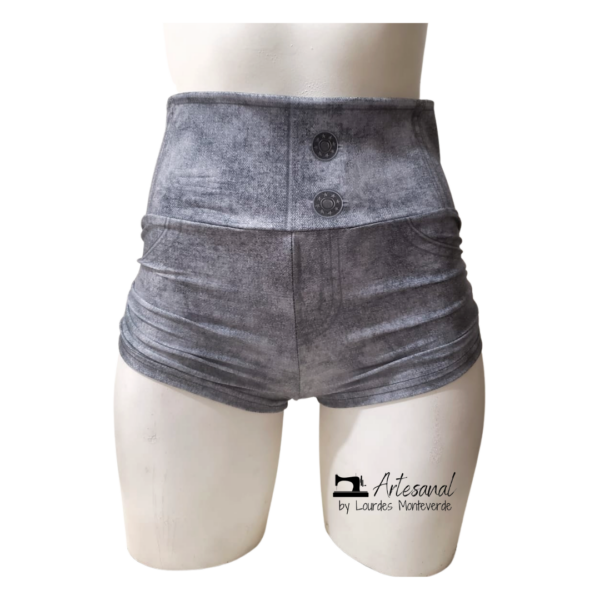Short Licra Impresion Mezclilla
